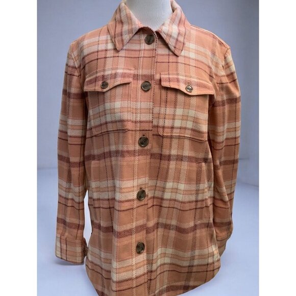 Ann Taylor Loft Plaid Swing Button Down Swing Plaid Shirt Jacket NEW XS - Picture 4 of 10